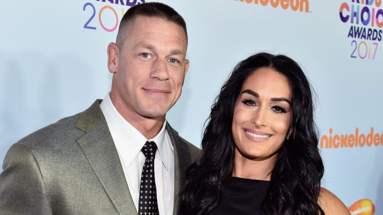 John Cena nikki bella, John Cena nikki bella kids choice awards, John Cena nikki bella kids choice awards red carpet