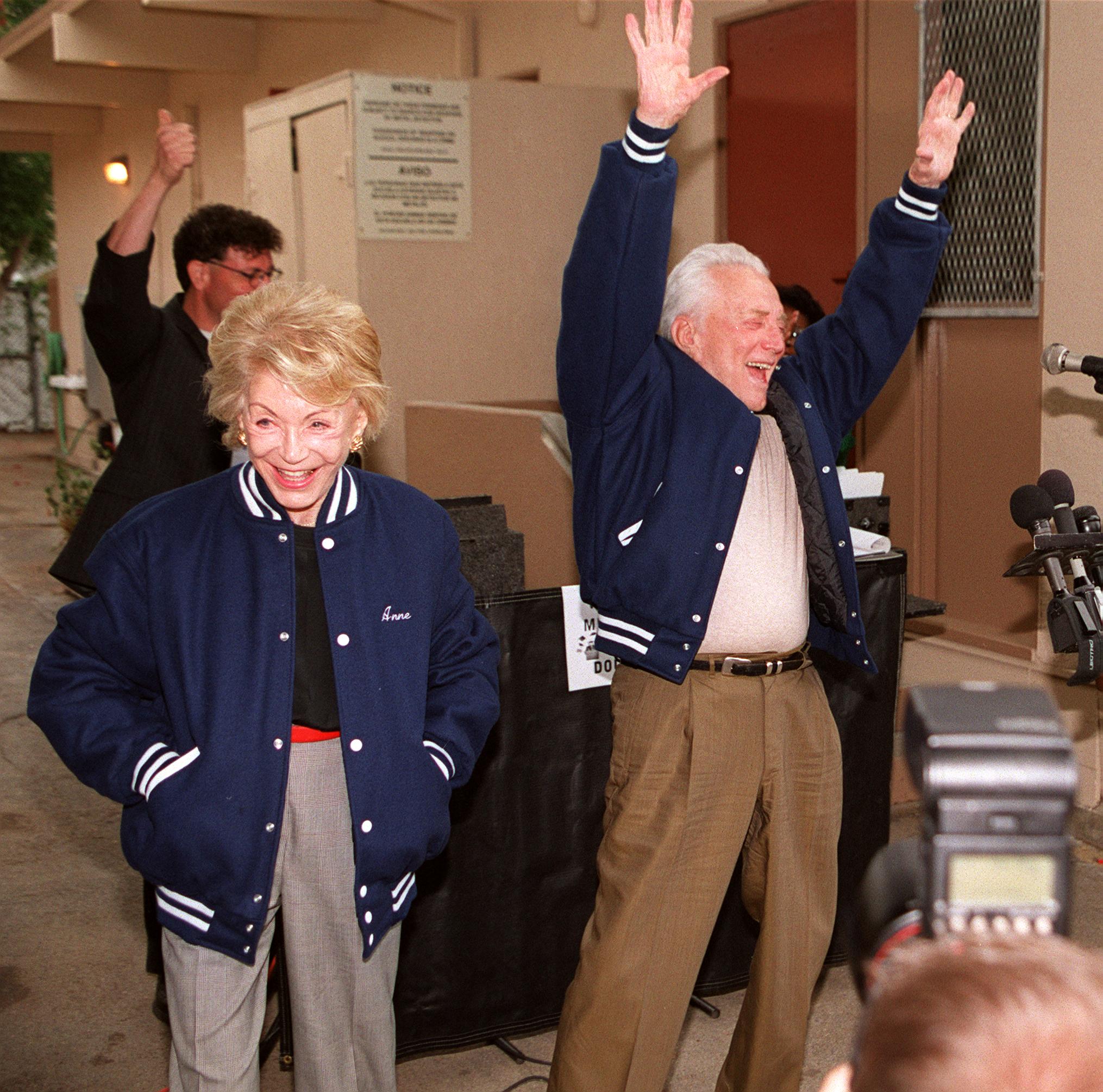Kirk Douglas and Wife Anne Buydens