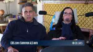 Survivor castaway Jonathan Penner and his wife Stacy, who was diagnosed with ALS in late 2017.