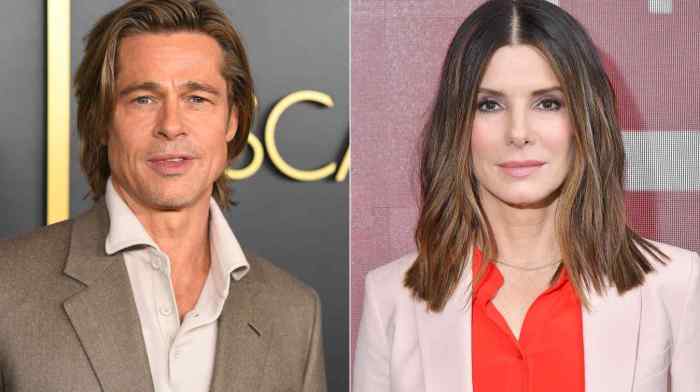 Brad Pitt and Sandra Bullock