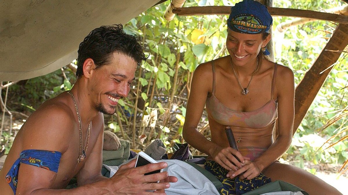 Castaways Rob Mariano and Amber Brkich of the Chapera Mogo tribe.