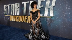 Actress Sonequa Martin-Green arrives on the Red Carpet for the STAR TREK: DISCOVERY premiere event