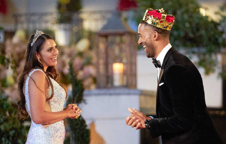 Victoria Larson and Matt James