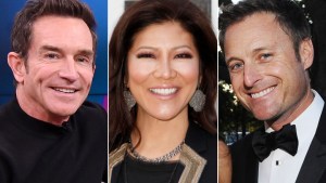 Jeff Probst, Julie Chen and Chris Harrison