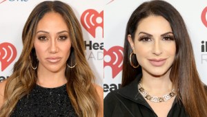 Melissa Gorga and Jennifer Aydin at Jingle Ball.