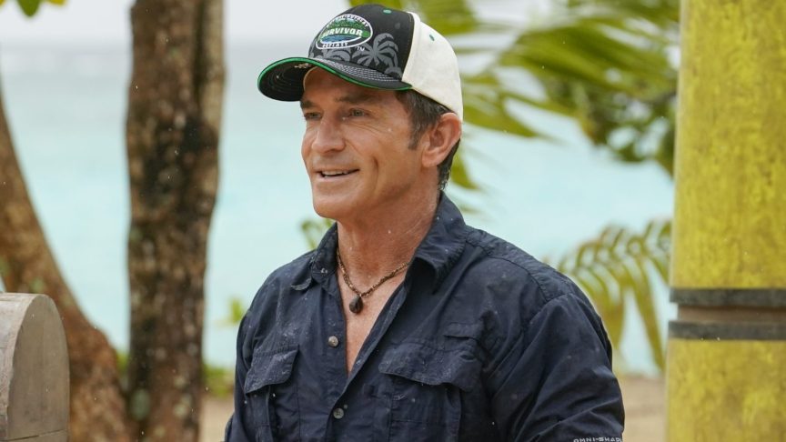 Jeff Probst on the set of 'Survivor'