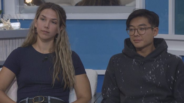 Claire Rehfuss and Derek Xiao in the 'Big Brother 23' house