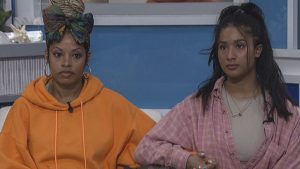 Tiffany Mitchell and Hannah Chaddha in the 'Big Brother 23' house
