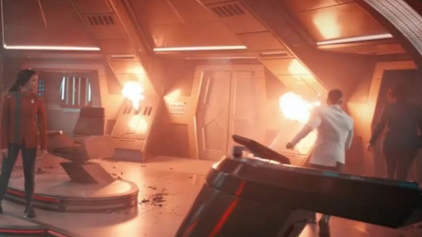The flamethrowers on the set of “Star Trek: Discovery”