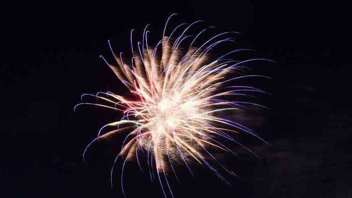 New Year's Eve fireworks and countdown timers