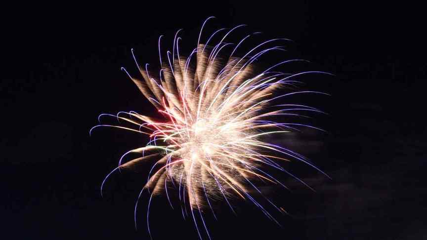 New Year's Eve fireworks and countdown timers
