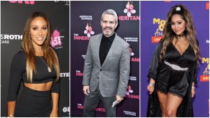 Melissa Gorga, Andy Cohen and Nicole Polizzi
