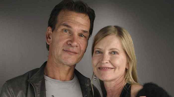 Actor Patrick Swayze and his wife Lisa Niemi