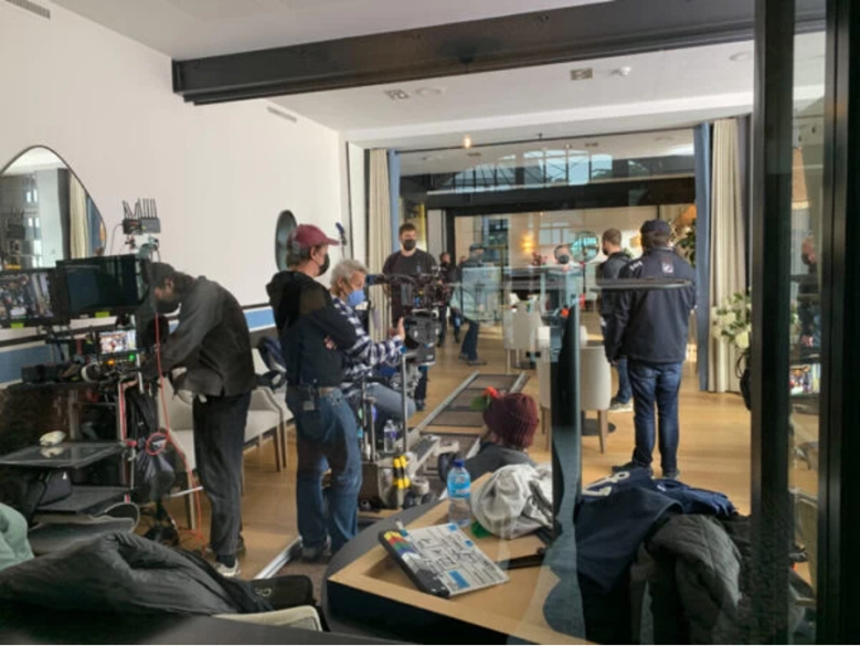 Behind the scenes, provided by Serena B. Miller
