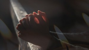 Praying hands.