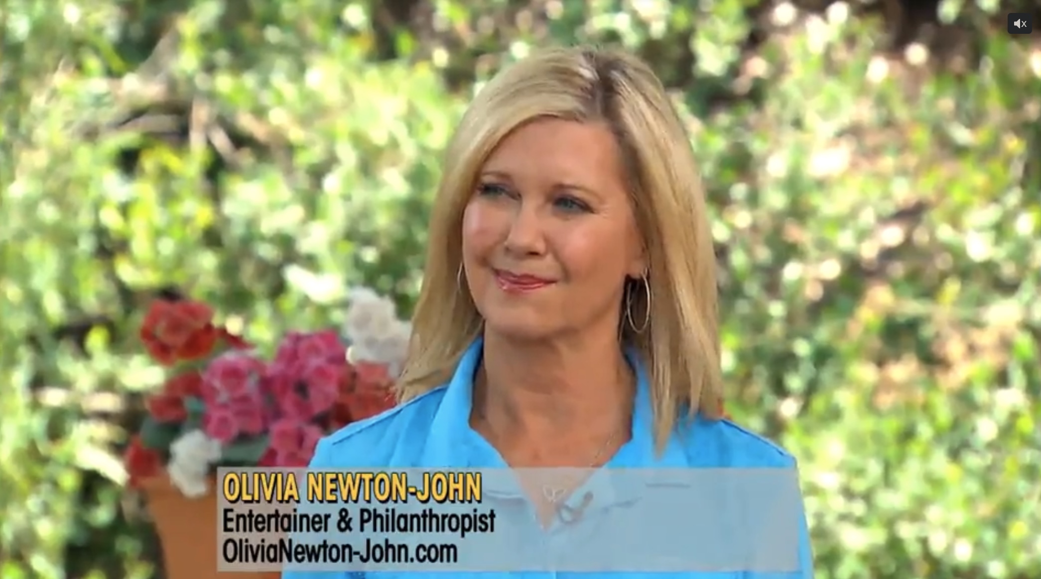 Olivia Newton-John on Hallmark's Home & Family in 2014.