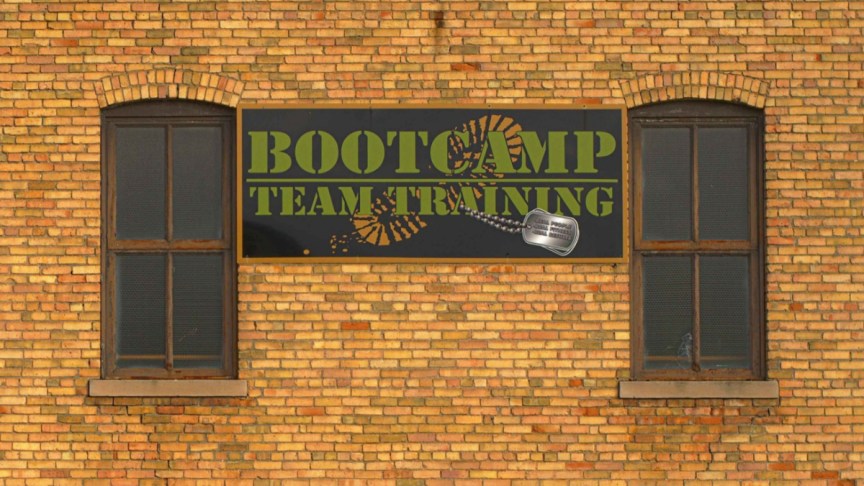 A bootcamp sign.