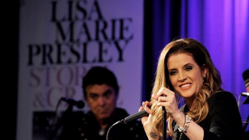Lisa Marie Presley performing