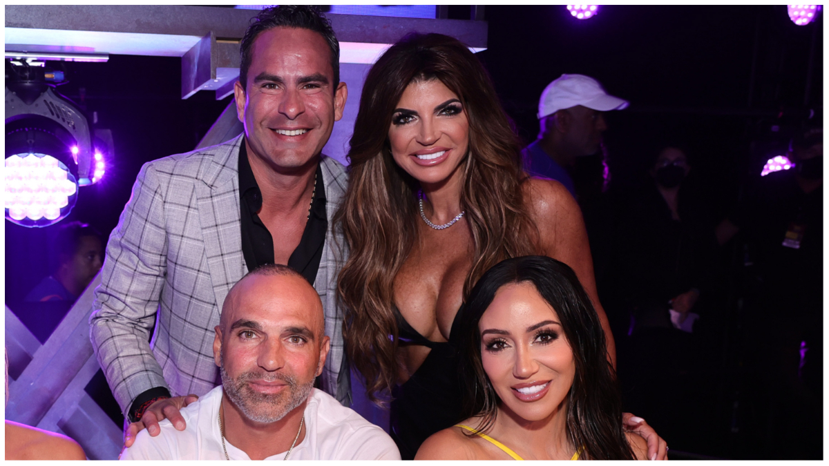 Louie Ruelas, Teresa Giudice, Joe Gorga, and Melissa Gorga.