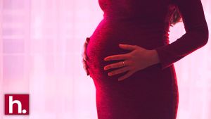 A baby bump.