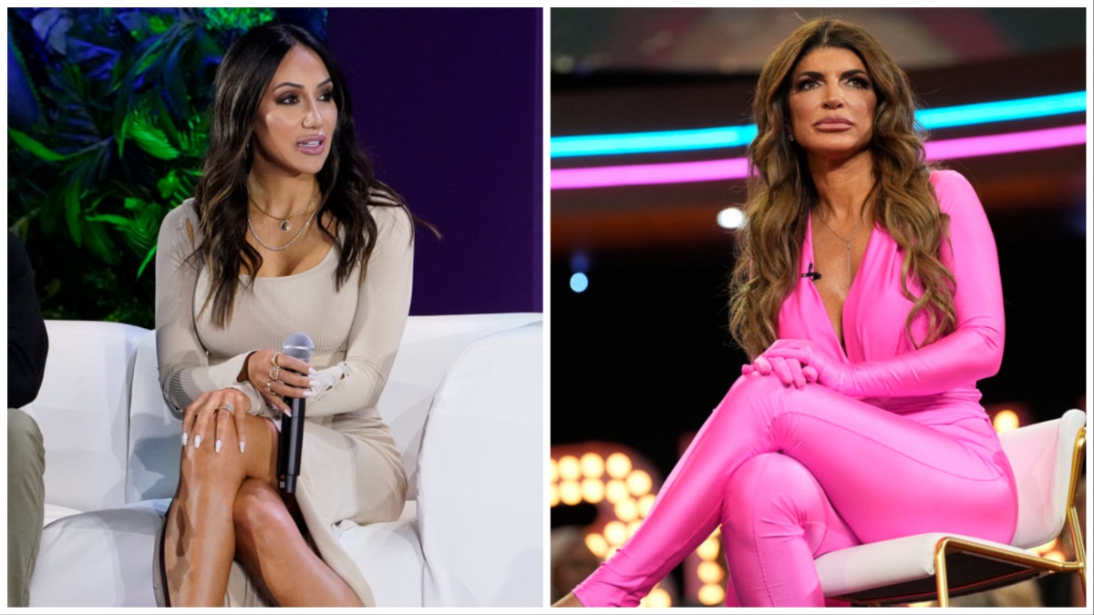 Melissa Gorga and Teresa Giudice at the 2022 BravoCon.