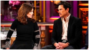 Lisa Vanderpump and Tom Sandoval at the "Vanderpump Rules" season 10 reunion.