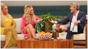 Shannon Beador, Tamra Judge, and Andy Cohen at the RHOC season 17.