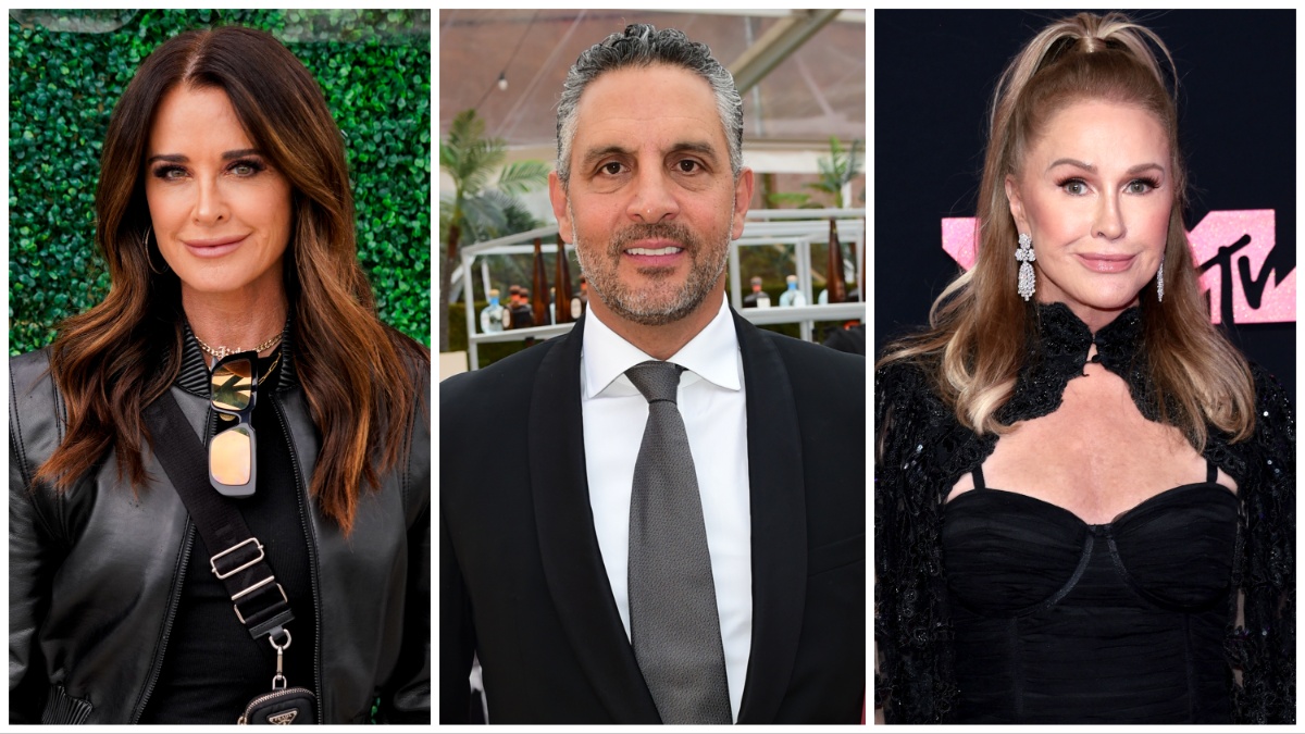 Kyle Richards, Mauricio Umansky, and Kathy Hilton.