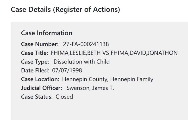 leslie fhima court records