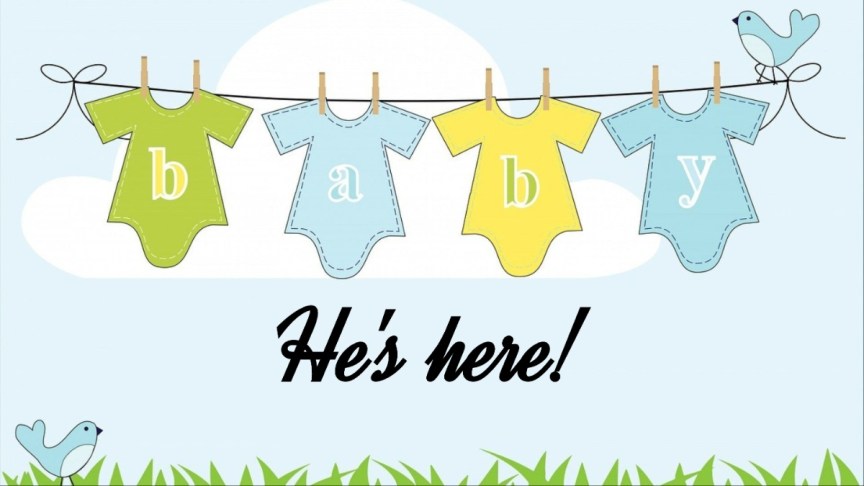 Baby signage.
