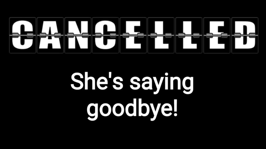 A cancelled sign.