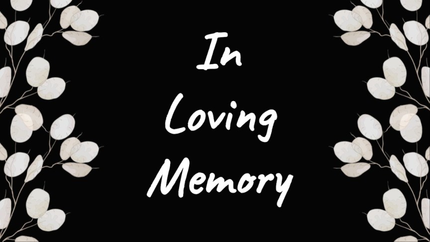 In loving memory.