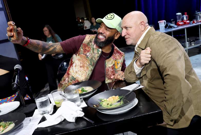 Justin Sutherland and Tom Colicchio
