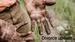 A man's dirty hand.