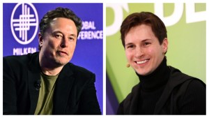 Elon Musk (left) and Pavel Durov (right)