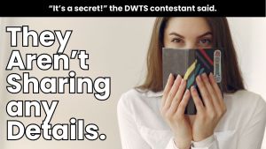 A woman keeping a secret.