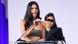 Kim Kardashian and North West