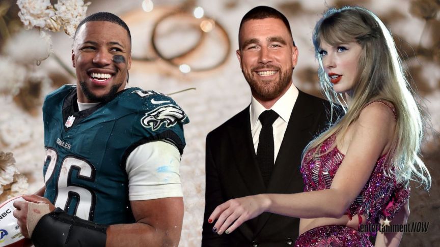 Saquon Barkley, Travis Kelce, and Taylor Swift.