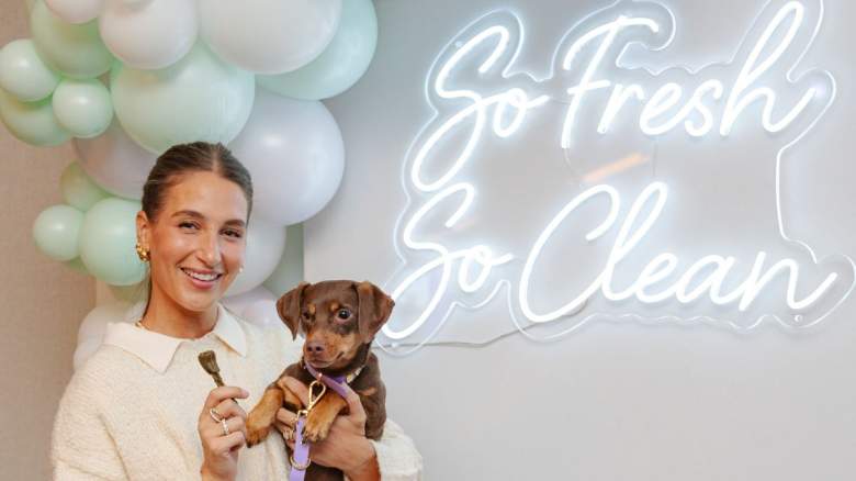 Amanda Batula and her dog.