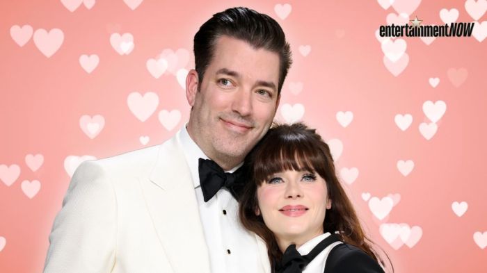 Jonathan Scott and Zooey Deschanel.