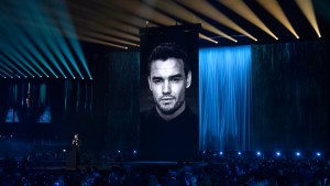 A Liam Payne tribute during The BRIT Awards 202