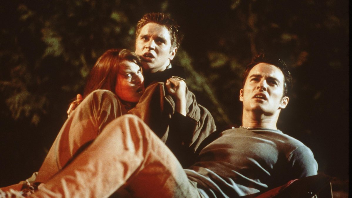 Ali Larter, Devon Sawa, and Kerr Smith in "Final Destination."