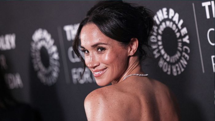 Meghan, Duchess of Sussex arrives for The Paley Center for Media gala honoring actor and director Tyler Perry, at the Beverly Wilshire Hotel in Beverly Hills on December 4, 2024
