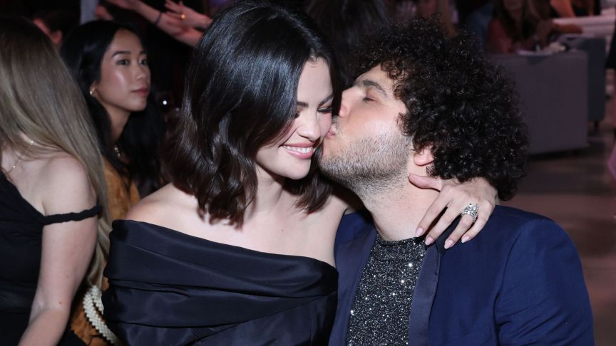 Selena Gomez and Benny Blanco attend the Second Annual Rare Impact Fund Benefit Supporting Youth Mental Health in 2014.
