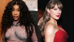 Collage of SZA and Taylor Swift