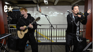 Ed Sheeran and Jimmy Fallon