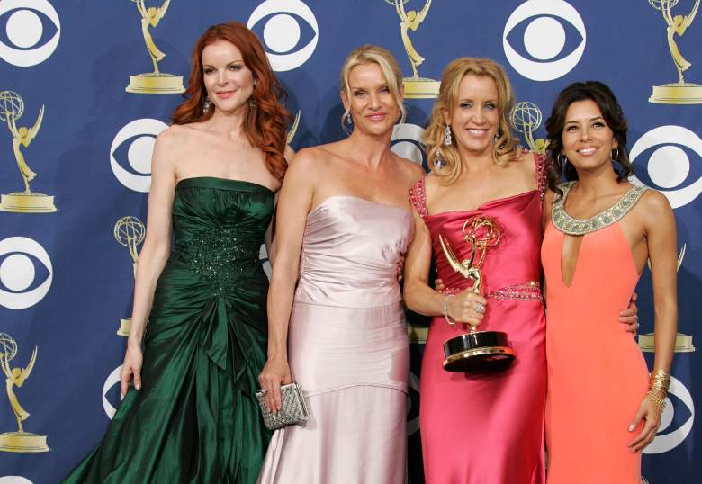 Desperate Housewives Cast (Marcia Cross, Nicollette Sheridan, Felicity Huffman, and Eva Longoria) at Emmy Awards in 2005