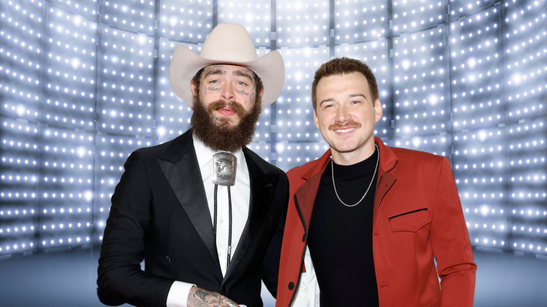 Morgan Wallen and Post Malone posing together