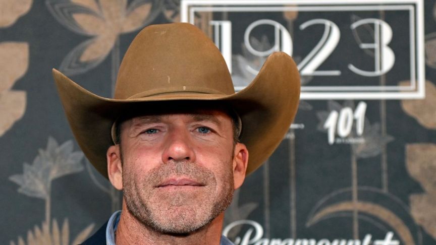 Yellowstone creator Taylor Sheridan attends the "1923" Las Vegas premiere screening the Encore Theater at Wynn Las Vegas