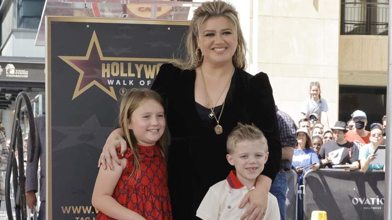 Kelly Clarkson with kids River Rose and Remy